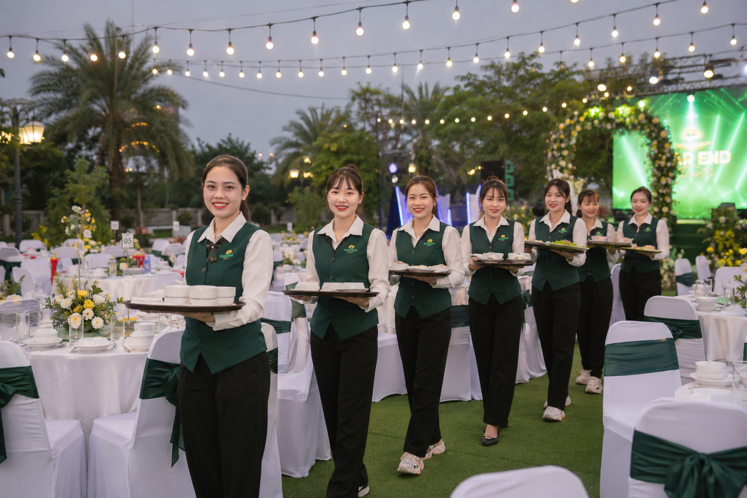 Đội ngũ phục vụ Outside Catering